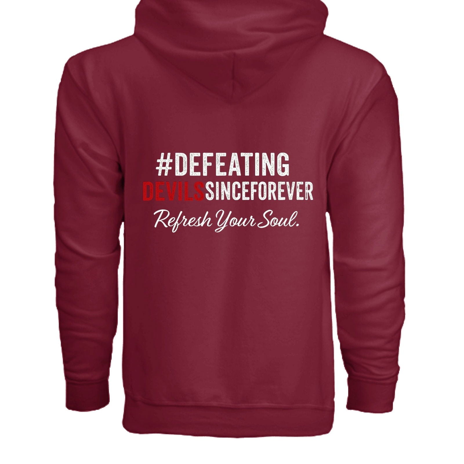 Refresh Your Soul Unisex Christian Full-zip Hooded Sweatshirt - ClaimedbyGodDesigns
