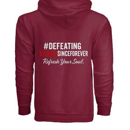 Refresh Your Soul Unisex Christian Full-zip Hooded Sweatshirt - ClaimedbyGodDesigns