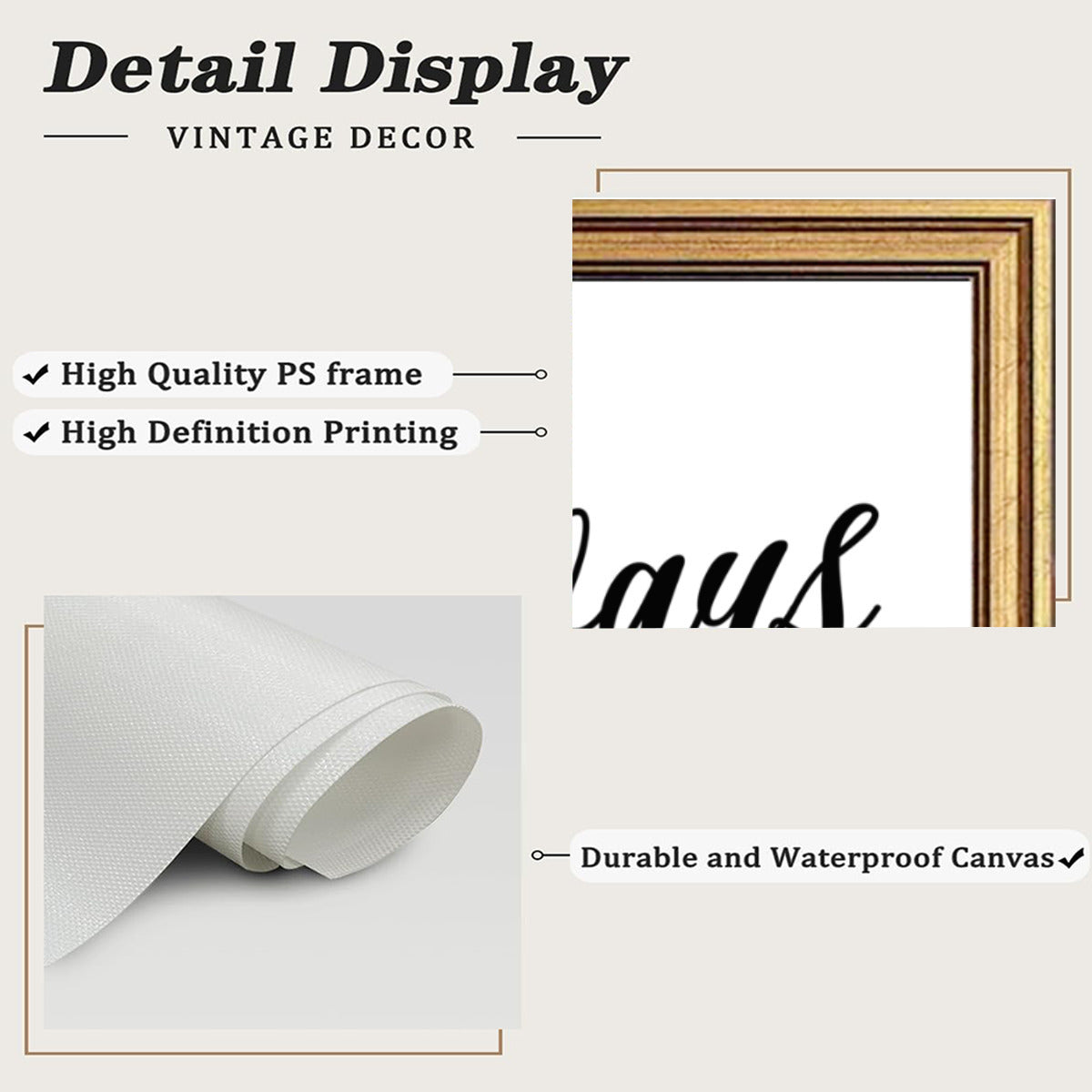 Rejoice always pray continually give thanks Christian Canvas - ClaimedbyGodDesigns