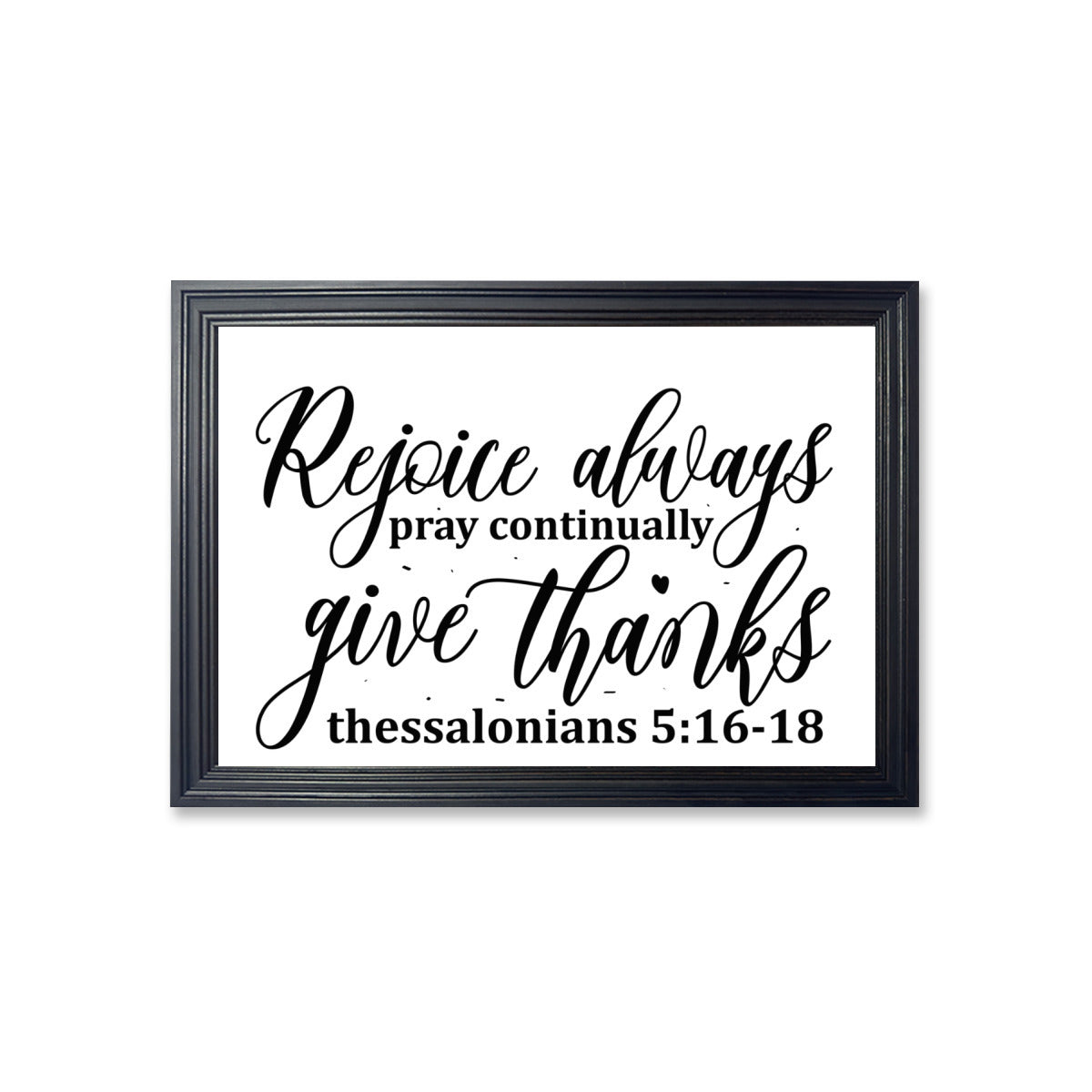 Rejoice always pray continually give thanks Christian Canvas - ClaimedbyGodDesigns
