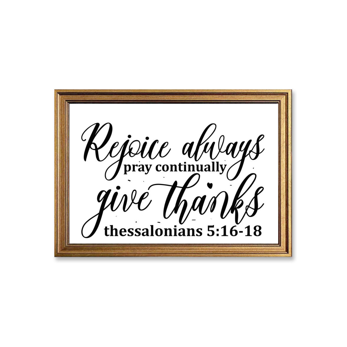 Rejoice always pray continually give thanks Christian Canvas - ClaimedbyGodDesigns