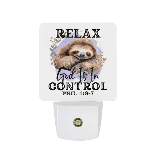 Relax He Is In Control Christian Night Light For Kids - ClaimedbyGodDesigns