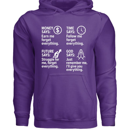 Remember Me Christian Unisex Hooded Pullover Sweatshirt - ClaimedbyGodDesigns