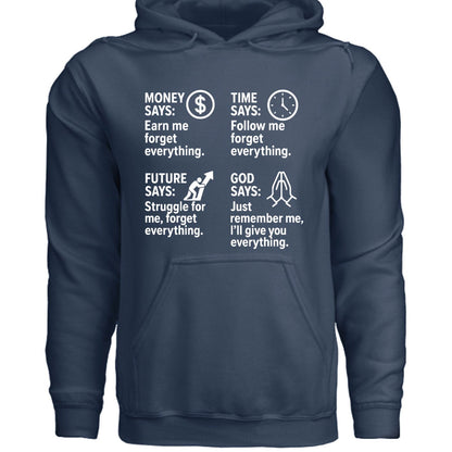 Remember Me Christian Unisex Hooded Pullover Sweatshirt - ClaimedbyGodDesigns
