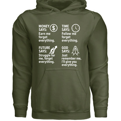 Remember Me Christian Unisex Hooded Pullover Sweatshirt - ClaimedbyGodDesigns