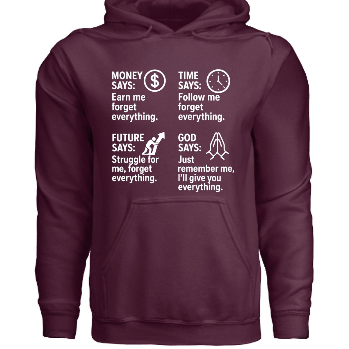 Remember Me Christian Unisex Hooded Pullover Sweatshirt - ClaimedbyGodDesigns