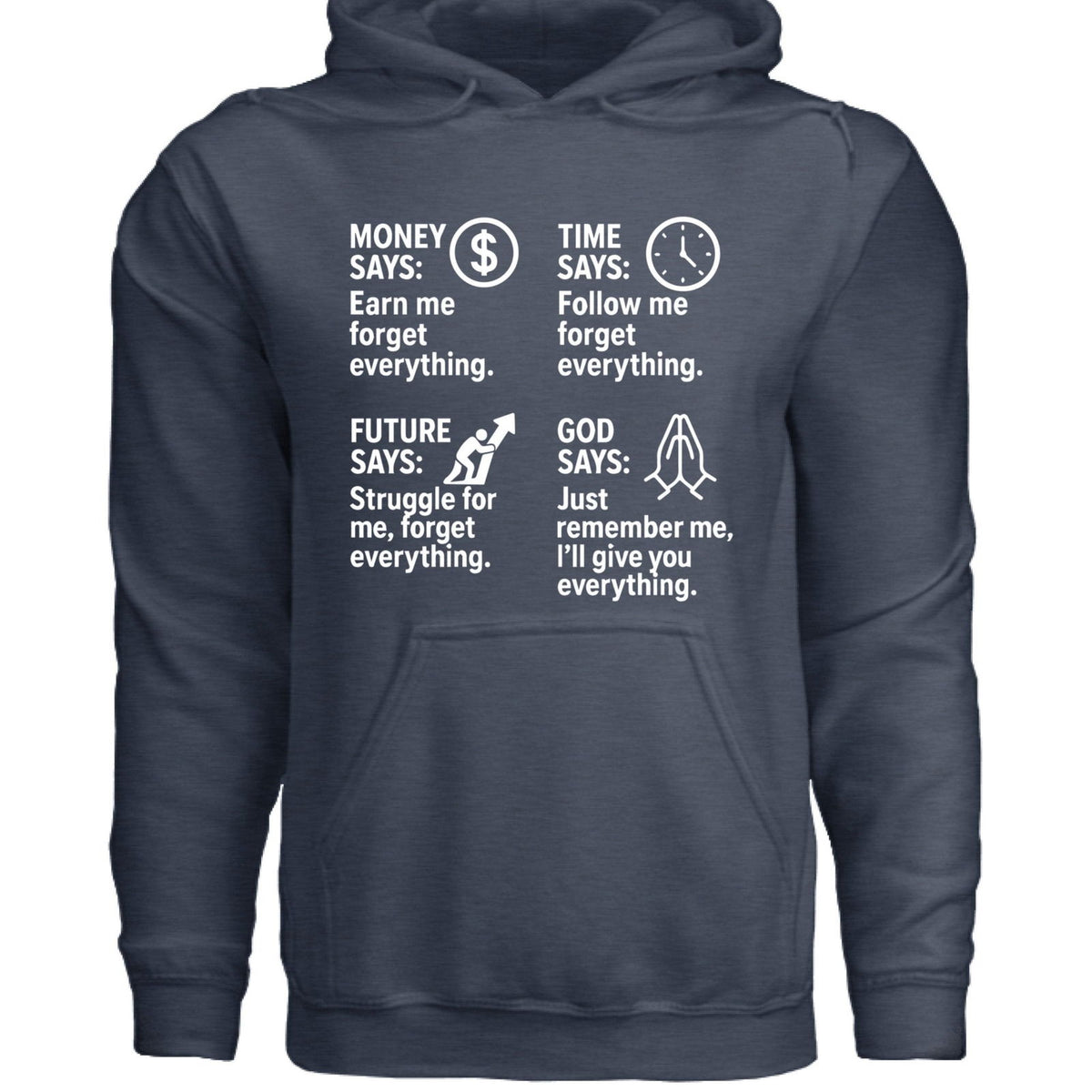 Remember Me Christian Unisex Hooded Pullover Sweatshirt - ClaimedbyGodDesigns