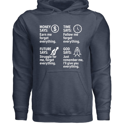 Remember Me Christian Unisex Hooded Pullover Sweatshirt - ClaimedbyGodDesigns