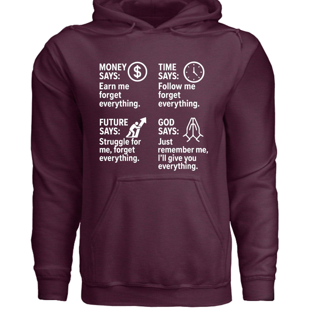 Remember Me Christian Unisex Hooded Pullover Sweatshirt - ClaimedbyGodDesigns