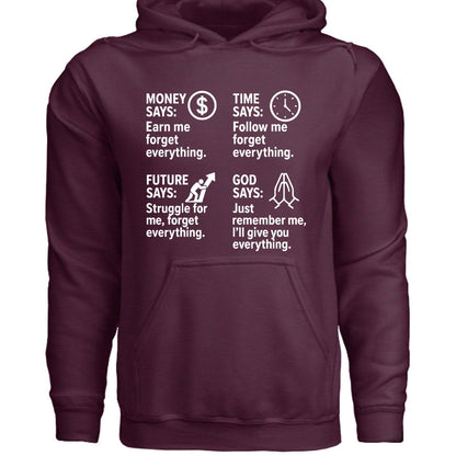 Remember Me Christian Unisex Hooded Pullover Sweatshirt - ClaimedbyGodDesigns