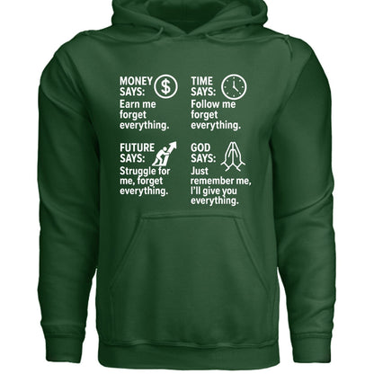 Remember Me Christian Unisex Hooded Pullover Sweatshirt - ClaimedbyGodDesigns