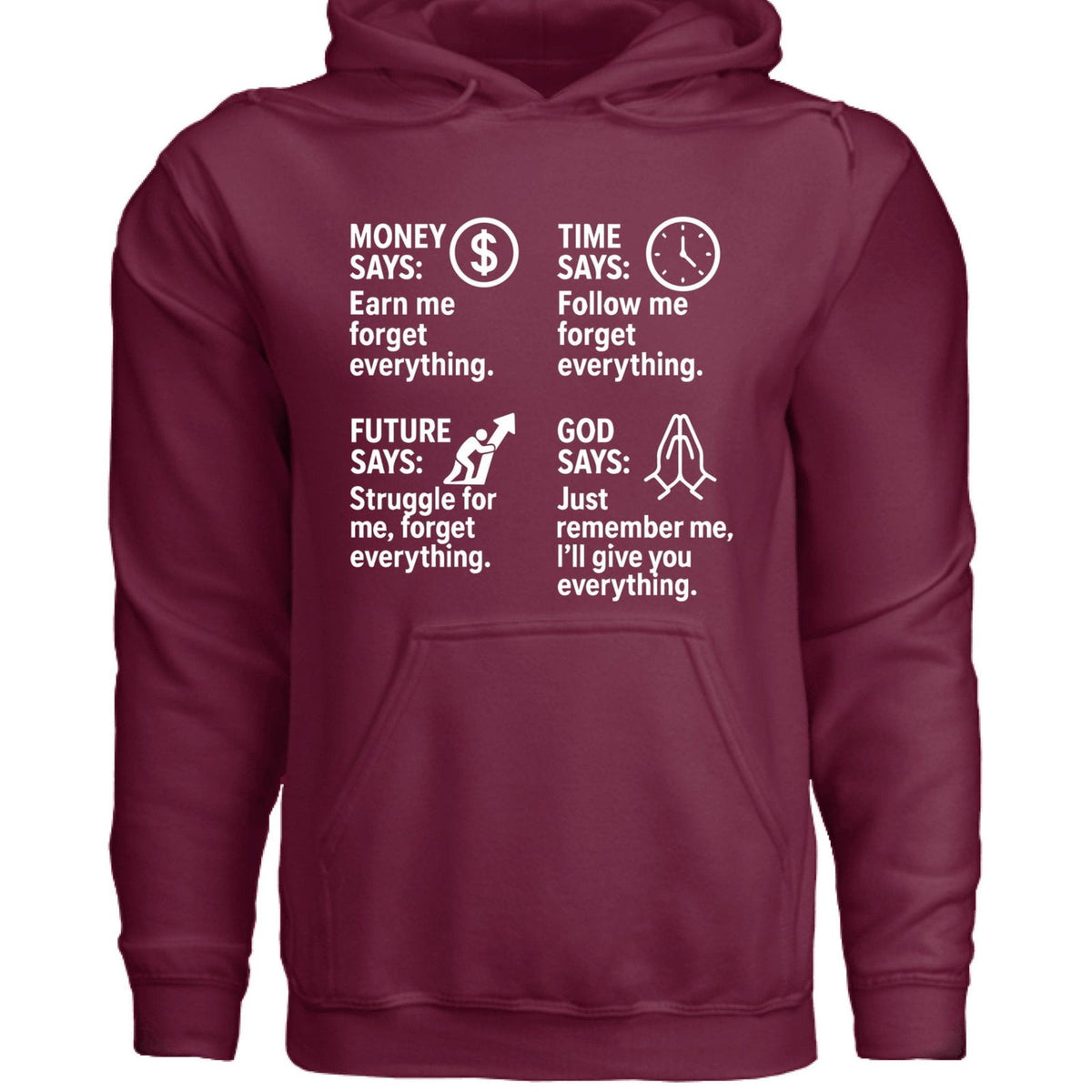 Remember Me Christian Unisex Hooded Pullover Sweatshirt - ClaimedbyGodDesigns
