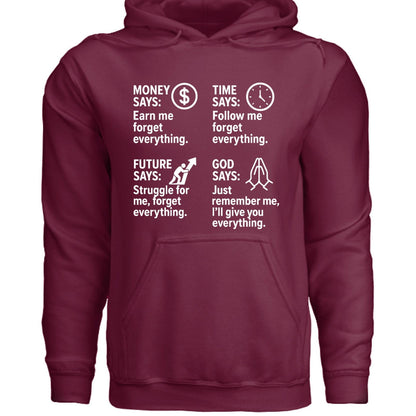 Remember Me Christian Unisex Hooded Pullover Sweatshirt - ClaimedbyGodDesigns