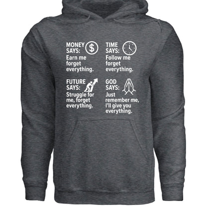 Remember Me Christian Unisex Hooded Pullover Sweatshirt - ClaimedbyGodDesigns