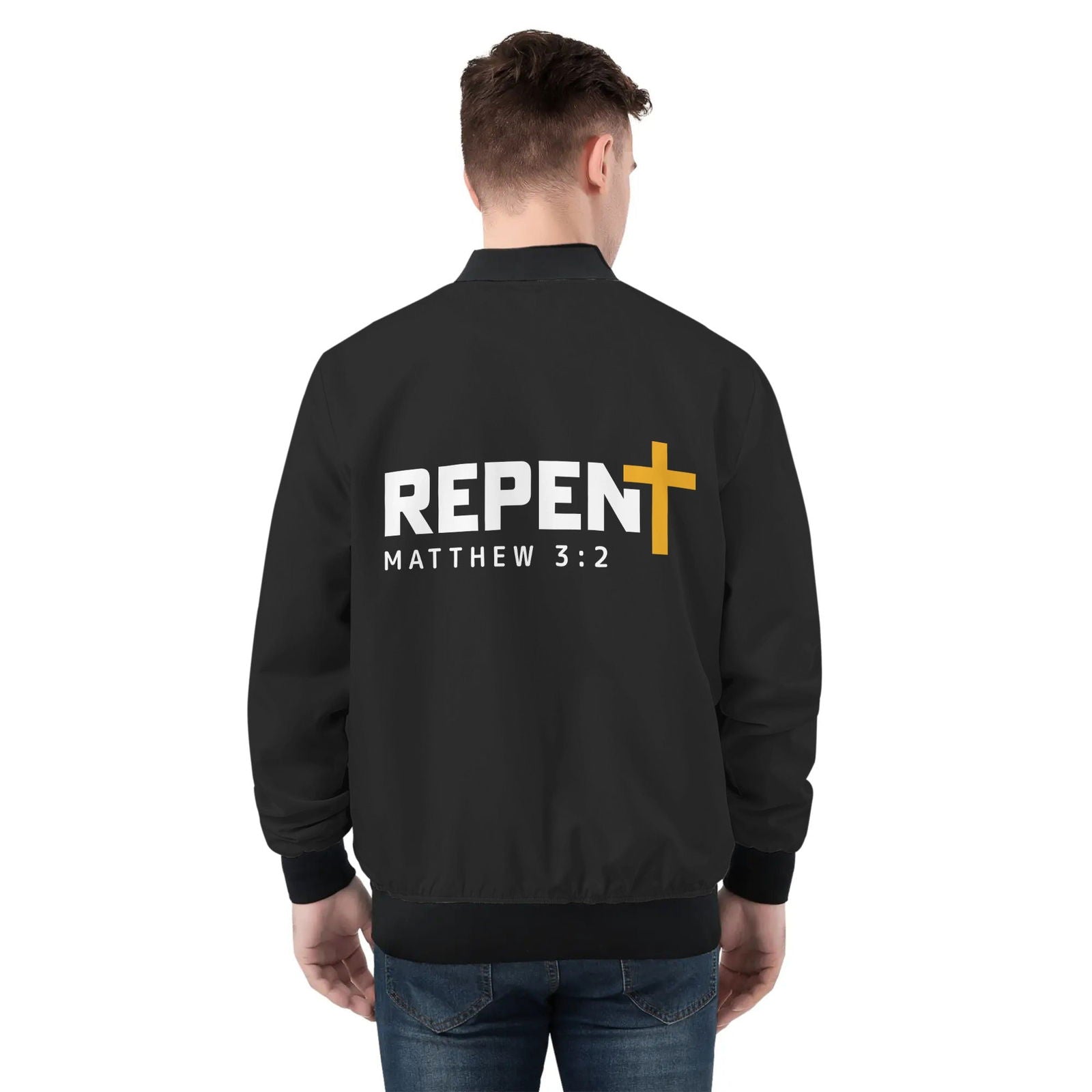 Repent Mens Christian Jacket - ClaimedbyGodDesigns