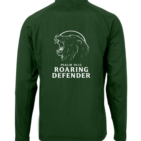 Roaring Defender Men's Christian Full-Zip Jacket - ClaimedbyGodDesigns
