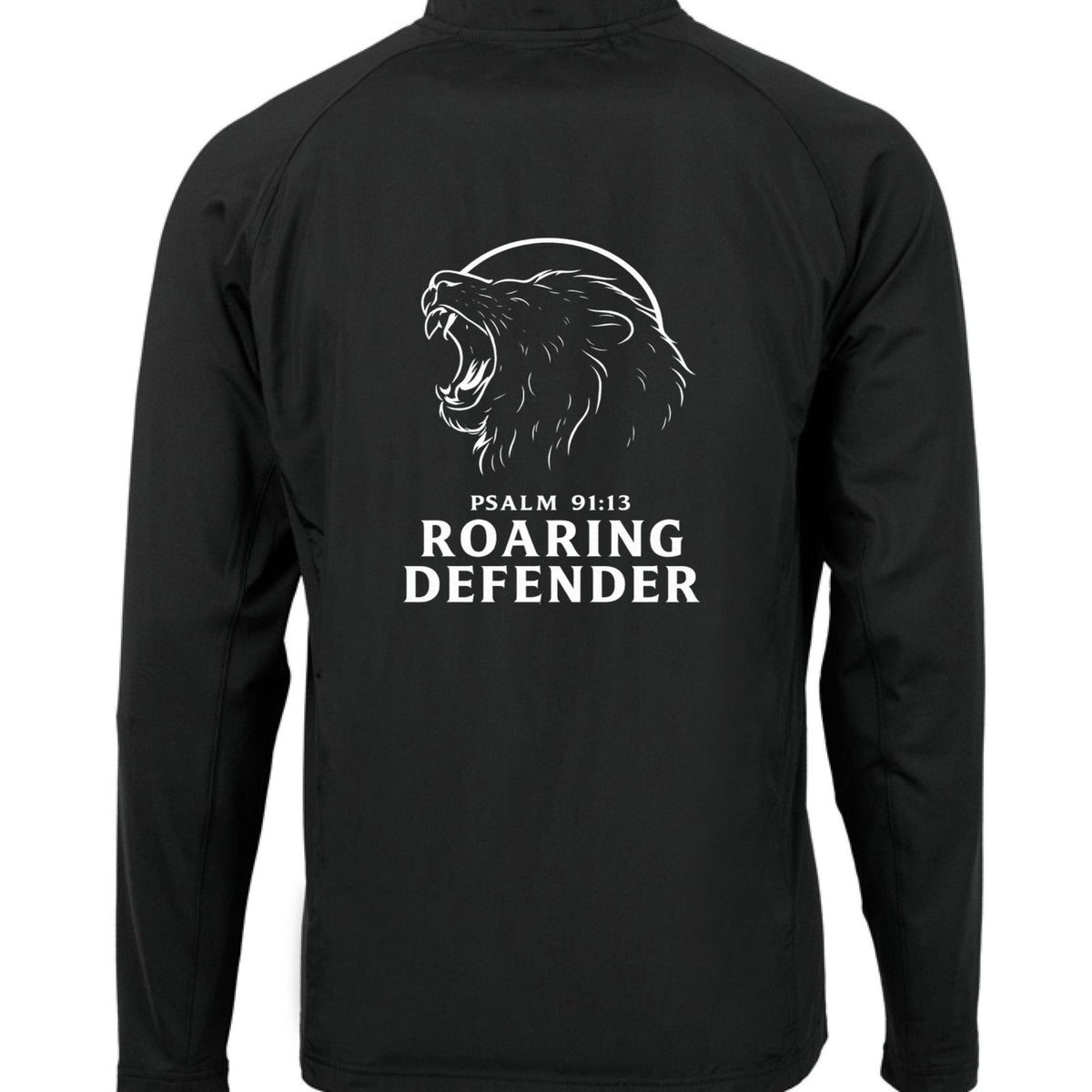 Roaring Defender Men's Christian Full-Zip Jacket - ClaimedbyGodDesigns