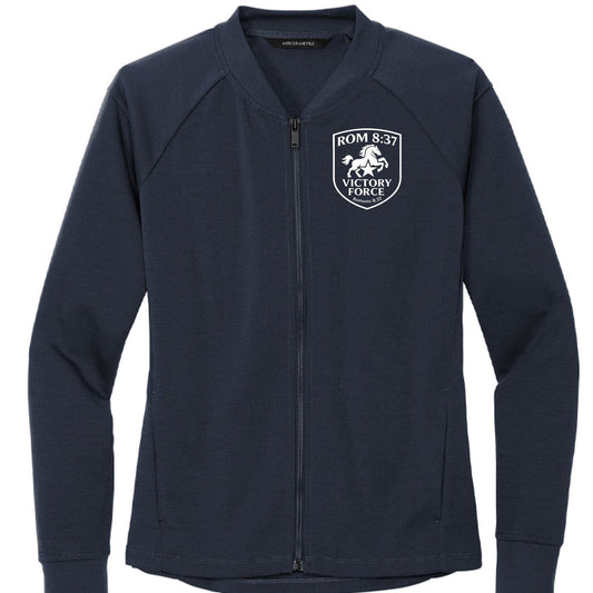 Romans 8:37 Victory Force Women’s Kingdom Code Christian Jacket - ClaimedbyGodDesigns