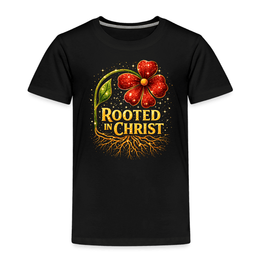 Rooted In Christ Christian Toddler T-Shirt - ClaimedbyGodDesigns