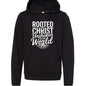 Rooted and Unshaken Youth Christian Sponge Fleece Pullover Hooded Sweatshirt - ClaimedbyGodDesigns