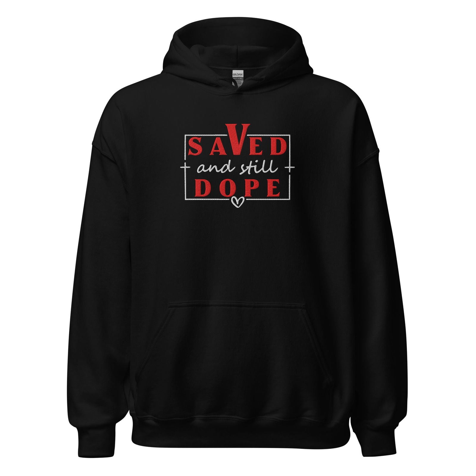 Save and Still Dope Unisex Christian Embroidered Hooded Sweatshirt - ClaimedbyGodDesigns
