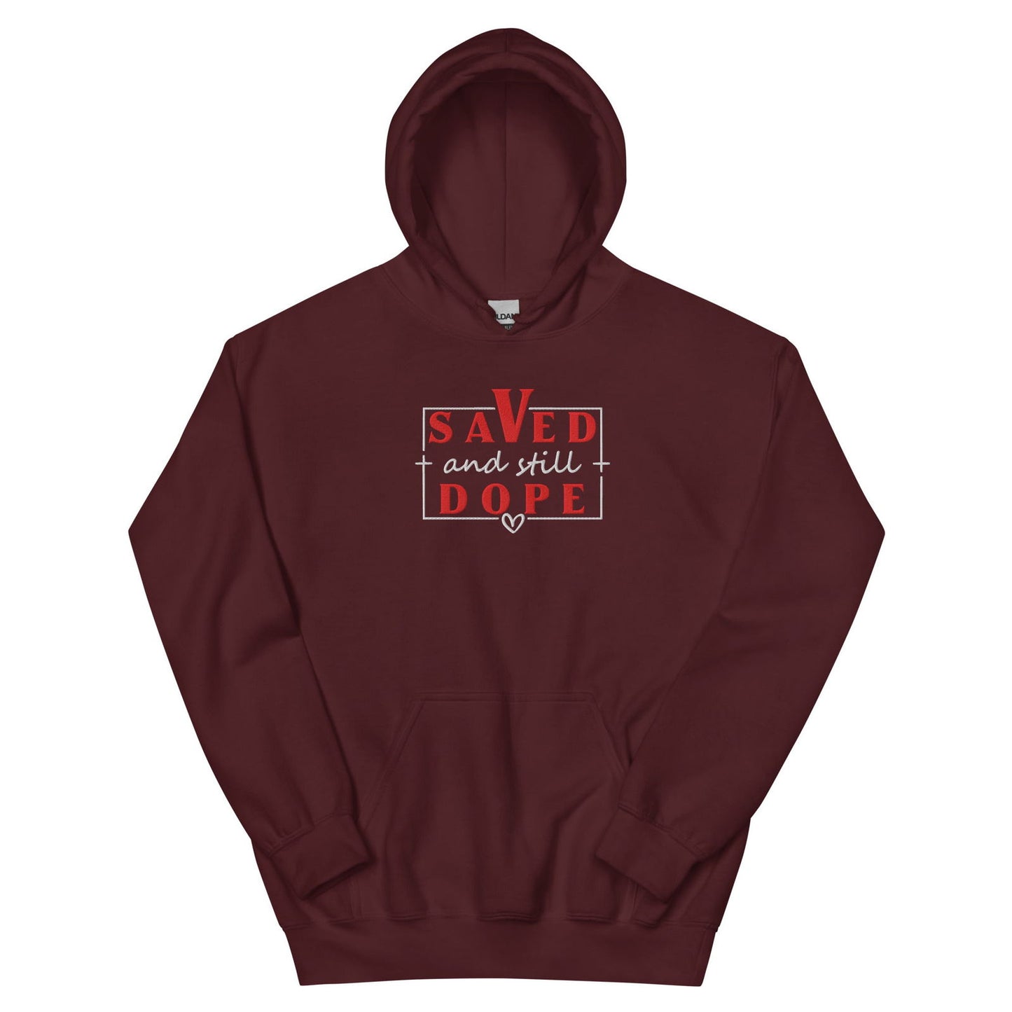 Save and Still Dope Unisex Christian Embroidered Hooded Sweatshirt - ClaimedbyGodDesigns