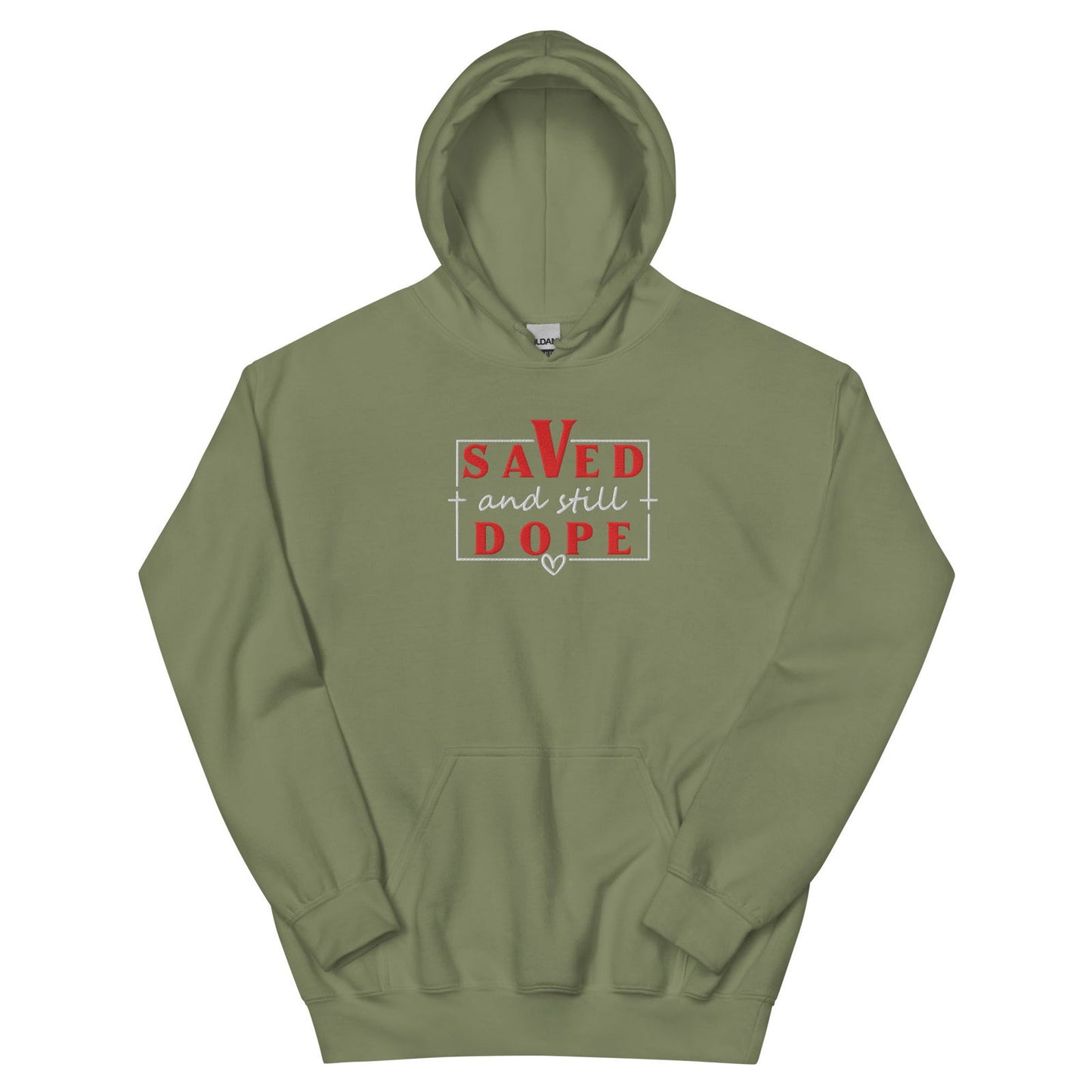 Save and Still Dope Unisex Christian Embroidered Hooded Sweatshirt - ClaimedbyGodDesigns