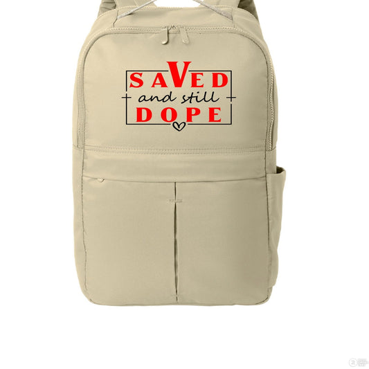 Saved And Still Dope 2 Christian Backpack - ClaimedbyGodDesigns
