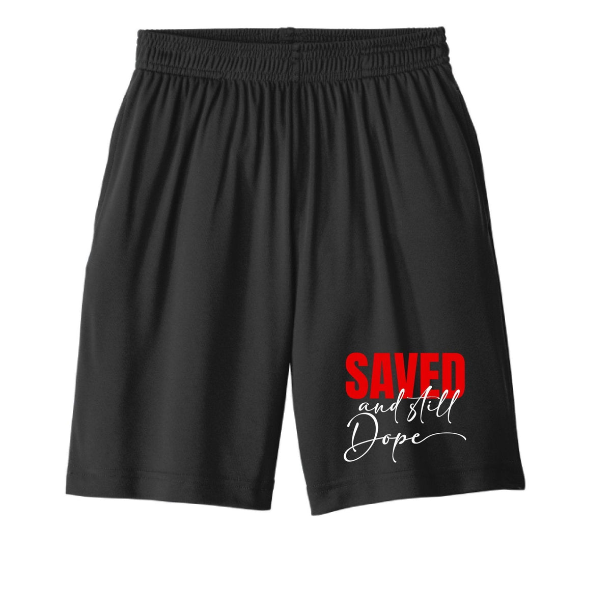 Saved And Still Dope Youth Christian Shorts - ClaimedbyGodDesigns