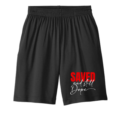 Saved And Still Dope Youth Christian Shorts - ClaimedbyGodDesigns