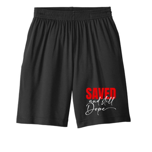 Saved And Still Dope Youth Christian Shorts - ClaimedbyGodDesigns