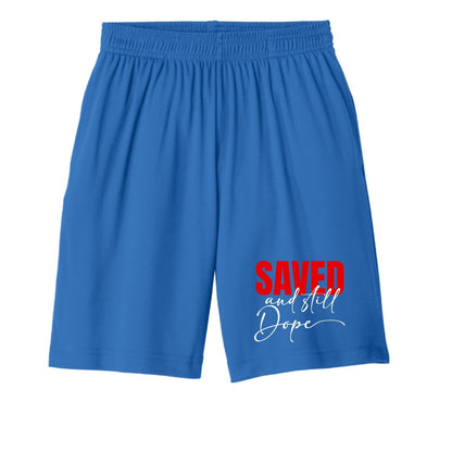 Saved And Still Dope Youth Christian Shorts - ClaimedbyGodDesigns