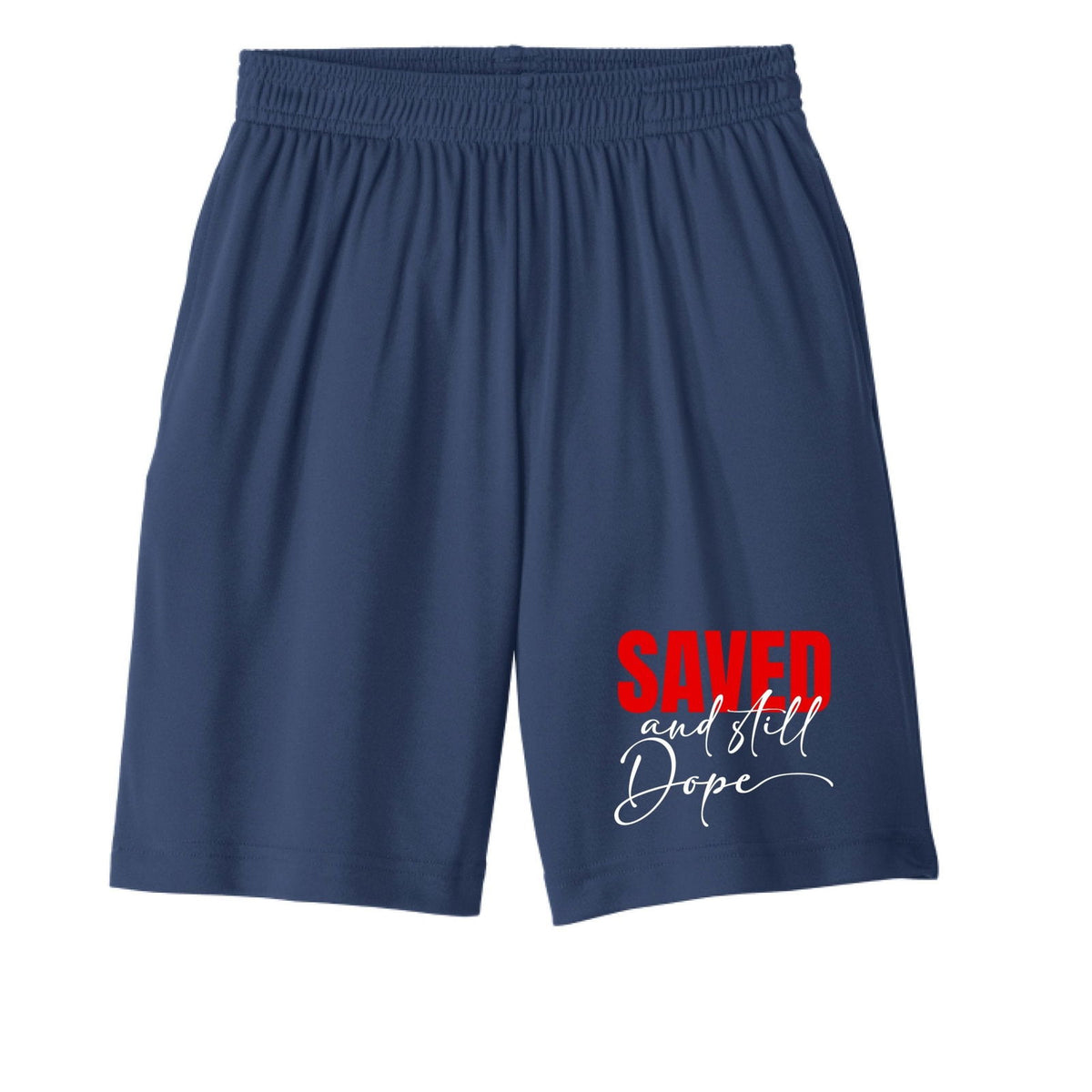 Saved And Still Dope Youth Christian Shorts - ClaimedbyGodDesigns