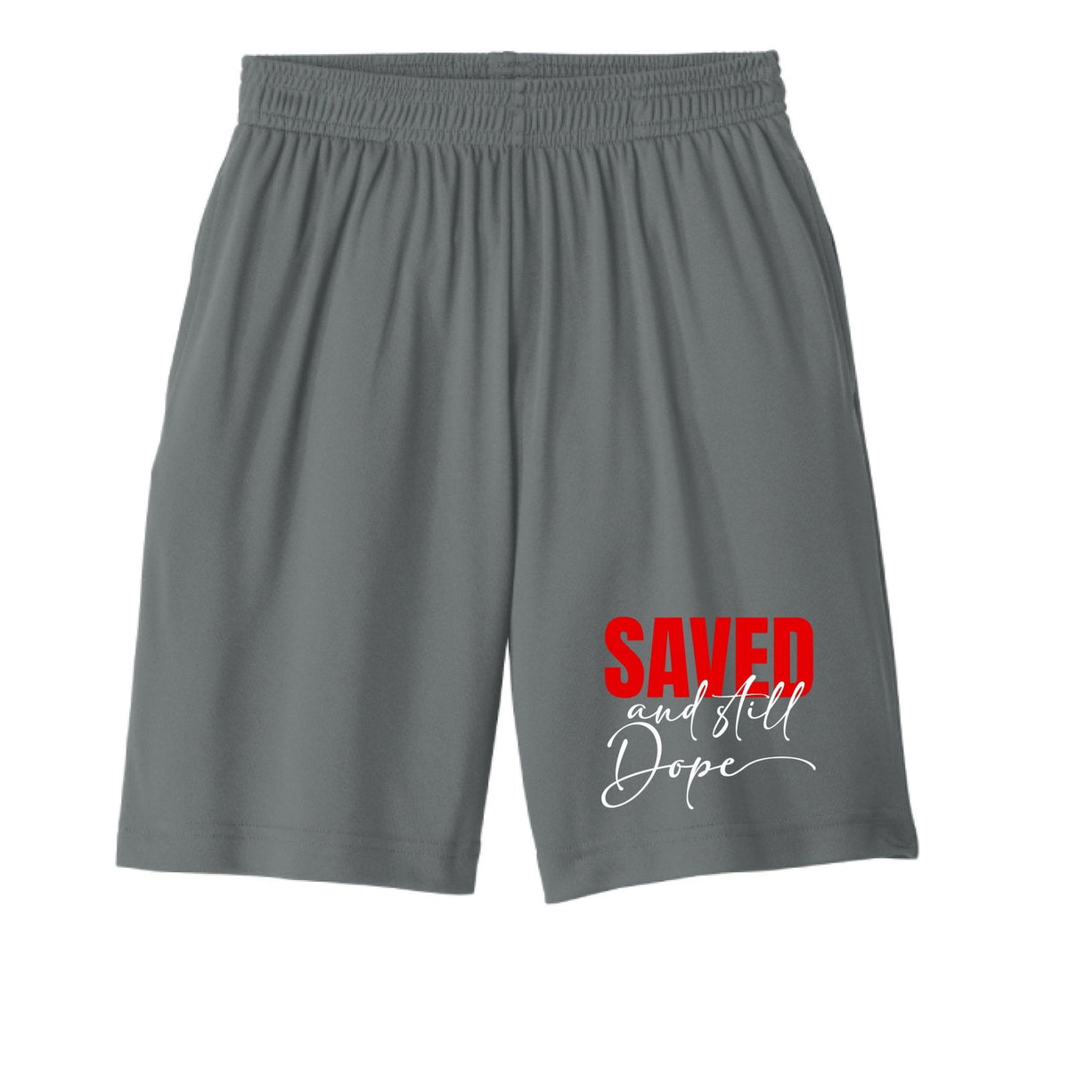 Saved And Still Dope Youth Christian Shorts - ClaimedbyGodDesigns