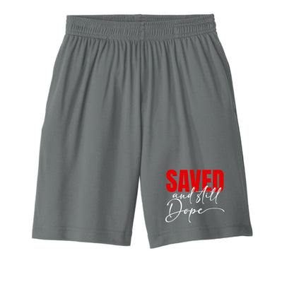 Saved And Still Dope Youth Christian Shorts - ClaimedbyGodDesigns