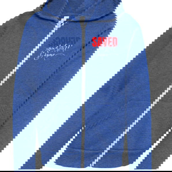 Saved And Still Dope Youth Christian Sponge Fleece Full-Zip Hooded Sweatshirt - ClaimedbyGodDesigns