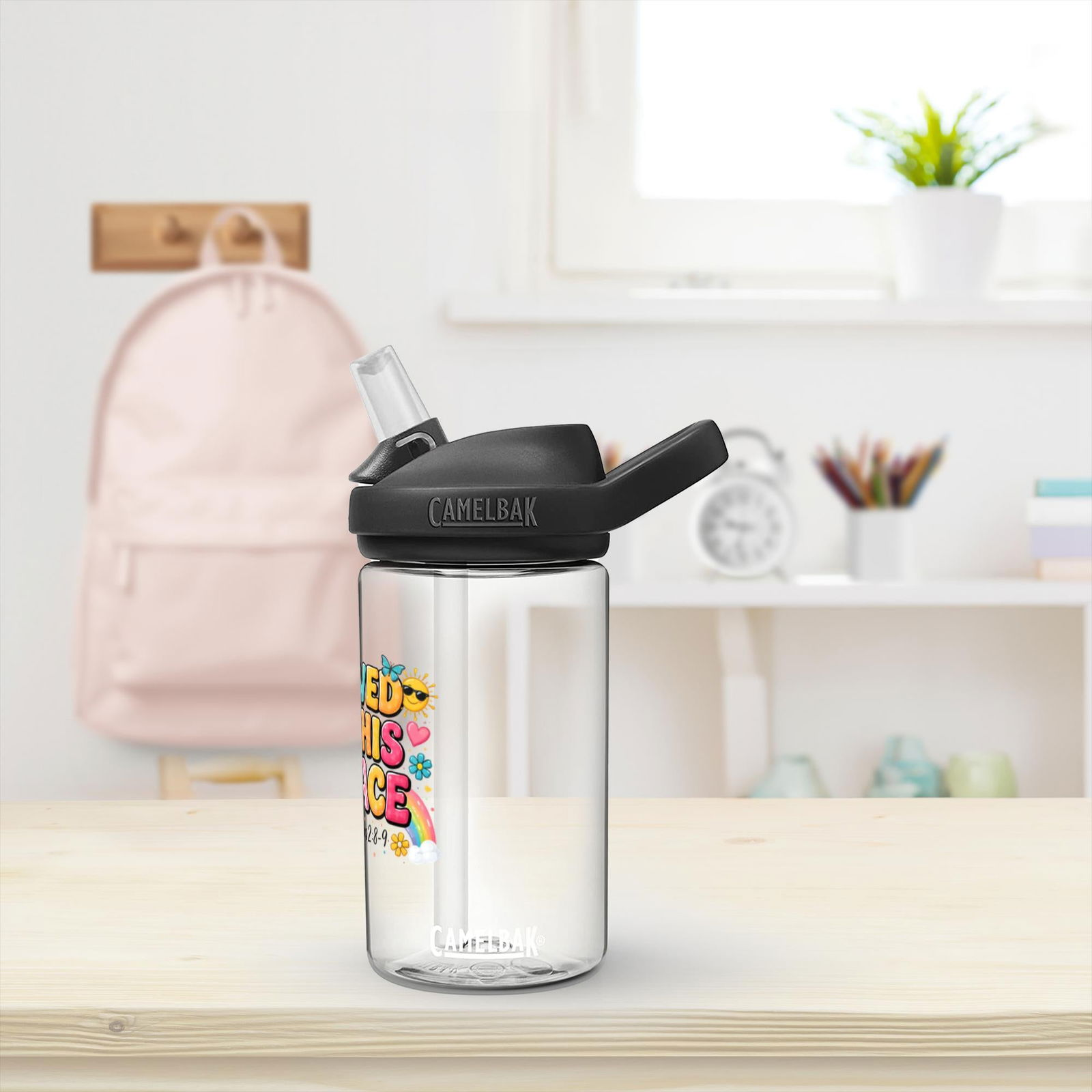 Saved By His Grace Christian Kids Water Bottle - ClaimedbyGodDesigns