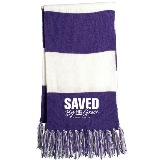 Saved By His Grace Christian Scarf - ClaimedbyGodDesigns