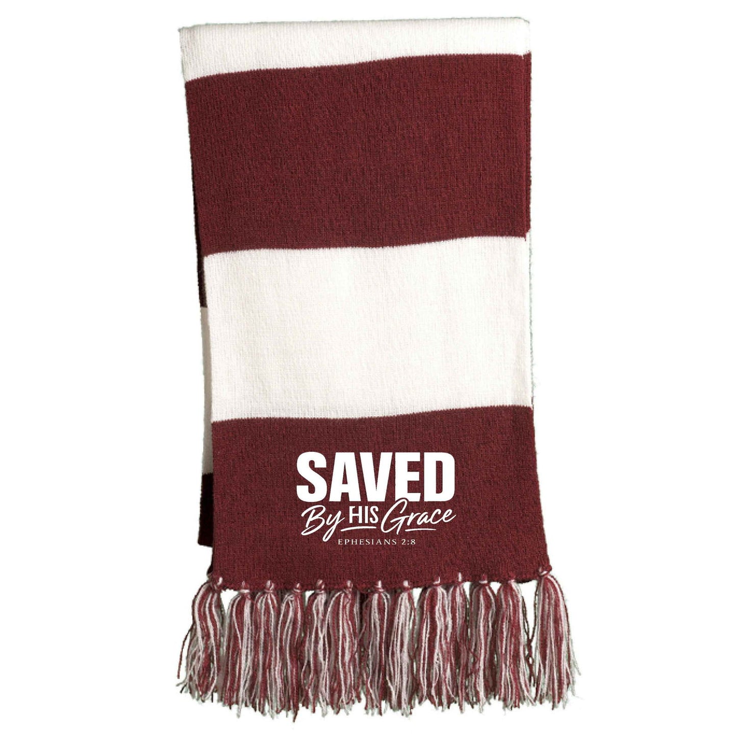 Saved By His Grace Christian Scarf - ClaimedbyGodDesigns
