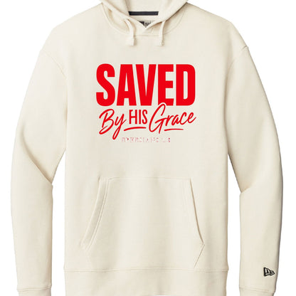 Saved By His Grace Unisex Christian Pullover Hooded Sweatshirt - ClaimedbyGodDesigns