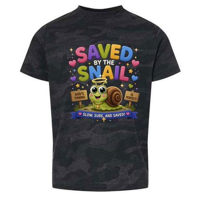 Saved By The Snail Toddler Christian T-shirt - ClaimedbyGodDesigns