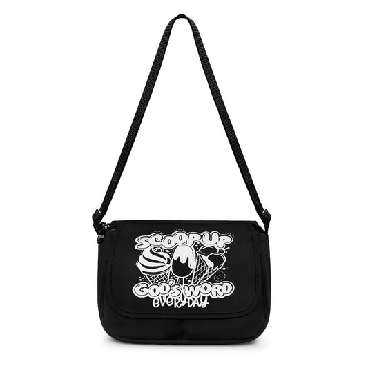 Scoop Up God's Word Everyday Christian Kids Flap Crossbody Bag - ClaimedbyGodDesigns