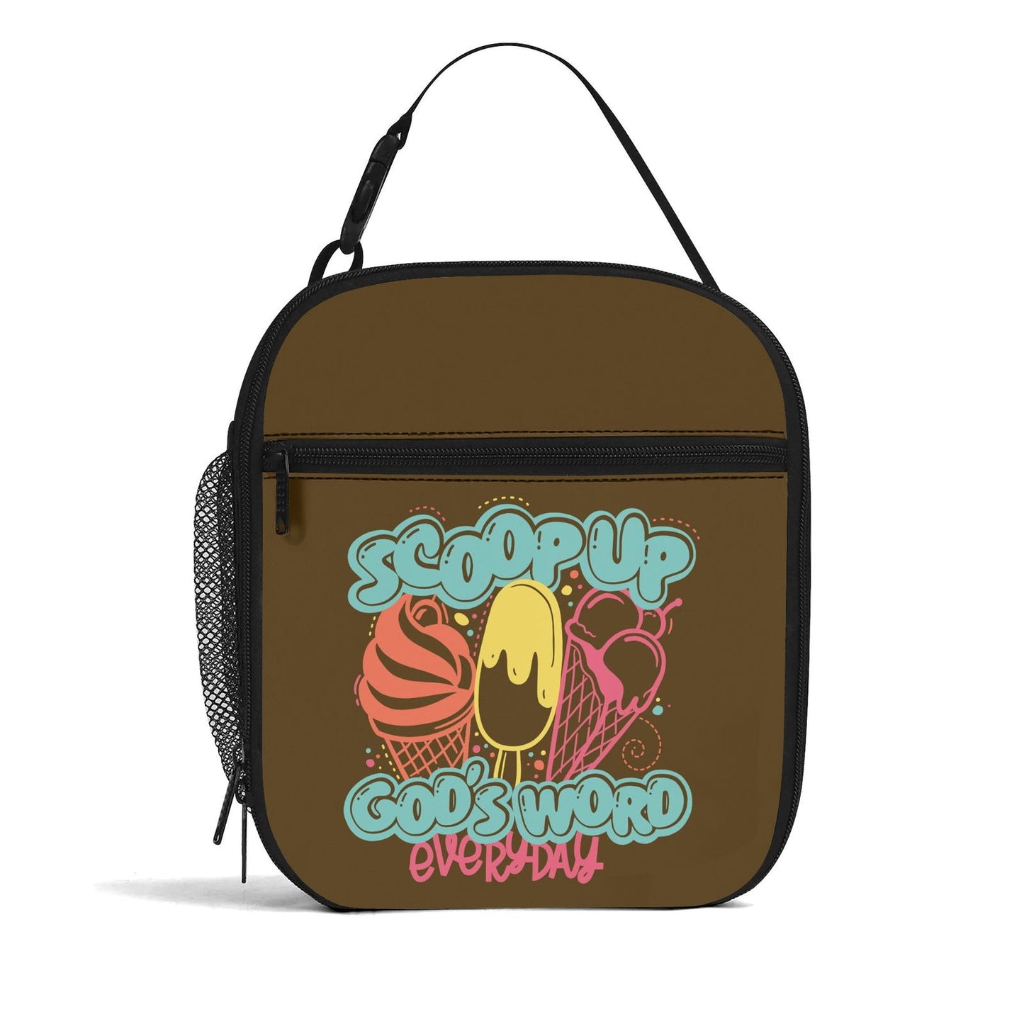 Scoop Up His Word Insulated Christian Lunch Box for Kids - ClaimedbyGodDesigns