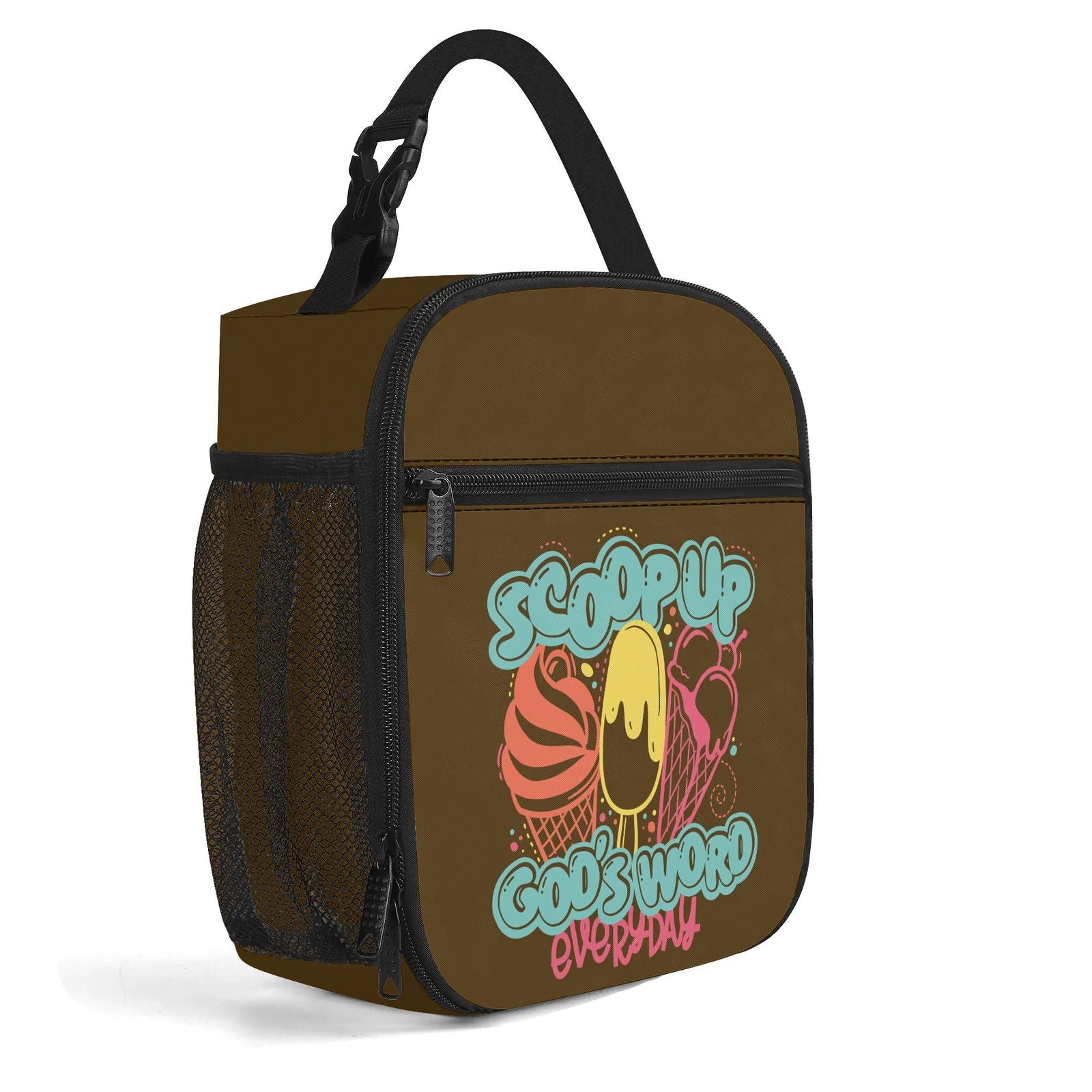 Scoop Up His Word Insulated Christian Lunch Box for Kids - ClaimedbyGodDesigns