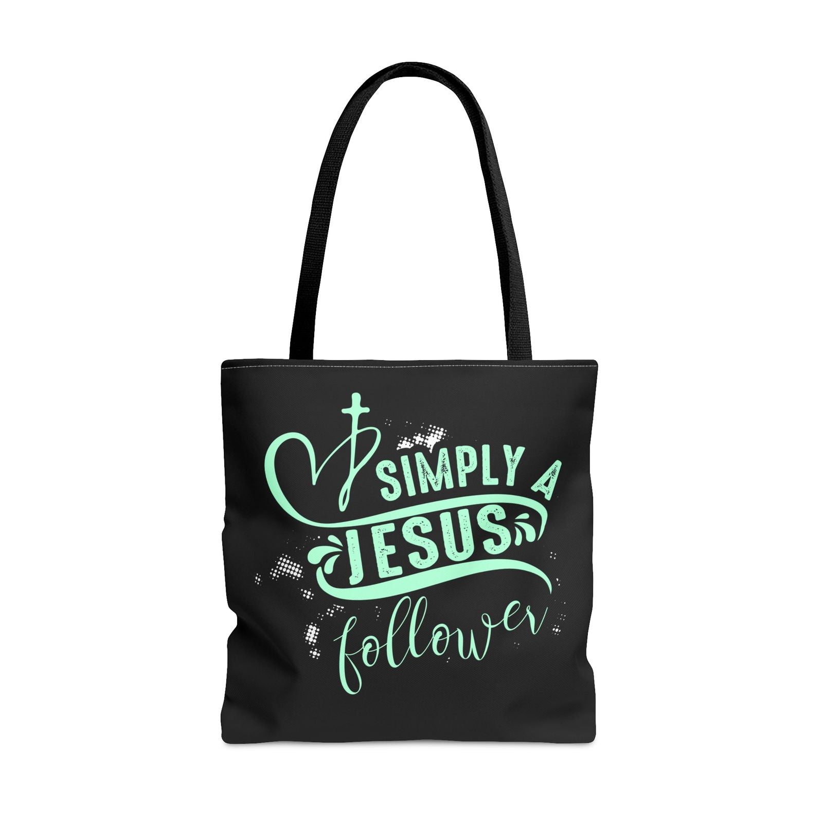 Simply A Jesus Follower Christian Tote Bag - ClaimedbyGodDesigns