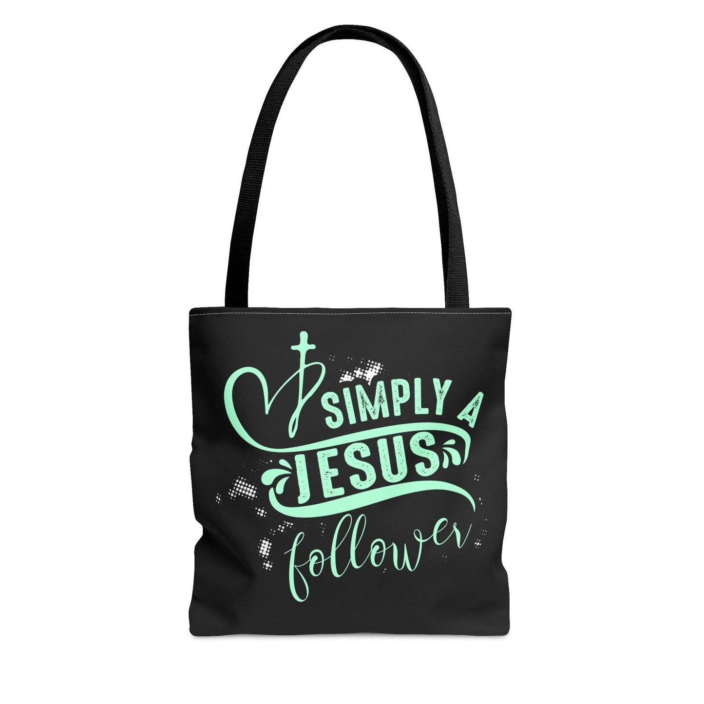 Simply A Jesus Follower Christian Tote Bag - ClaimedbyGodDesigns