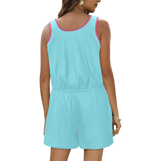 Simply Blessed 2 Women's Christian Short Jumpsuit - ClaimedbyGodDesigns