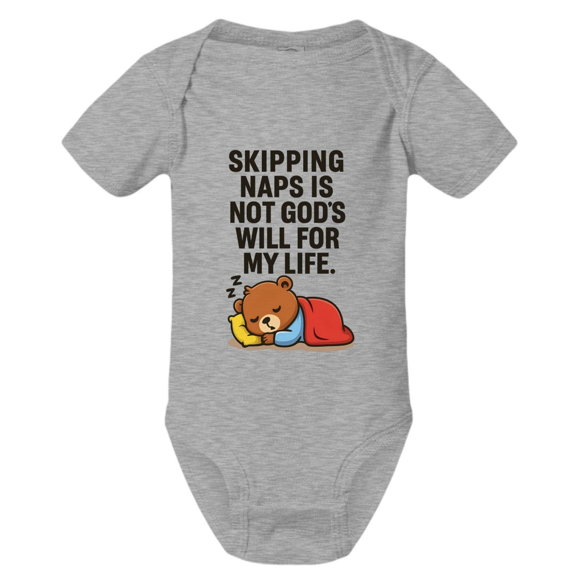 Skipping Naps Is Not His Will For My Life Funny Baby Christian Jumpsuit - ClaimedbyGodDesigns