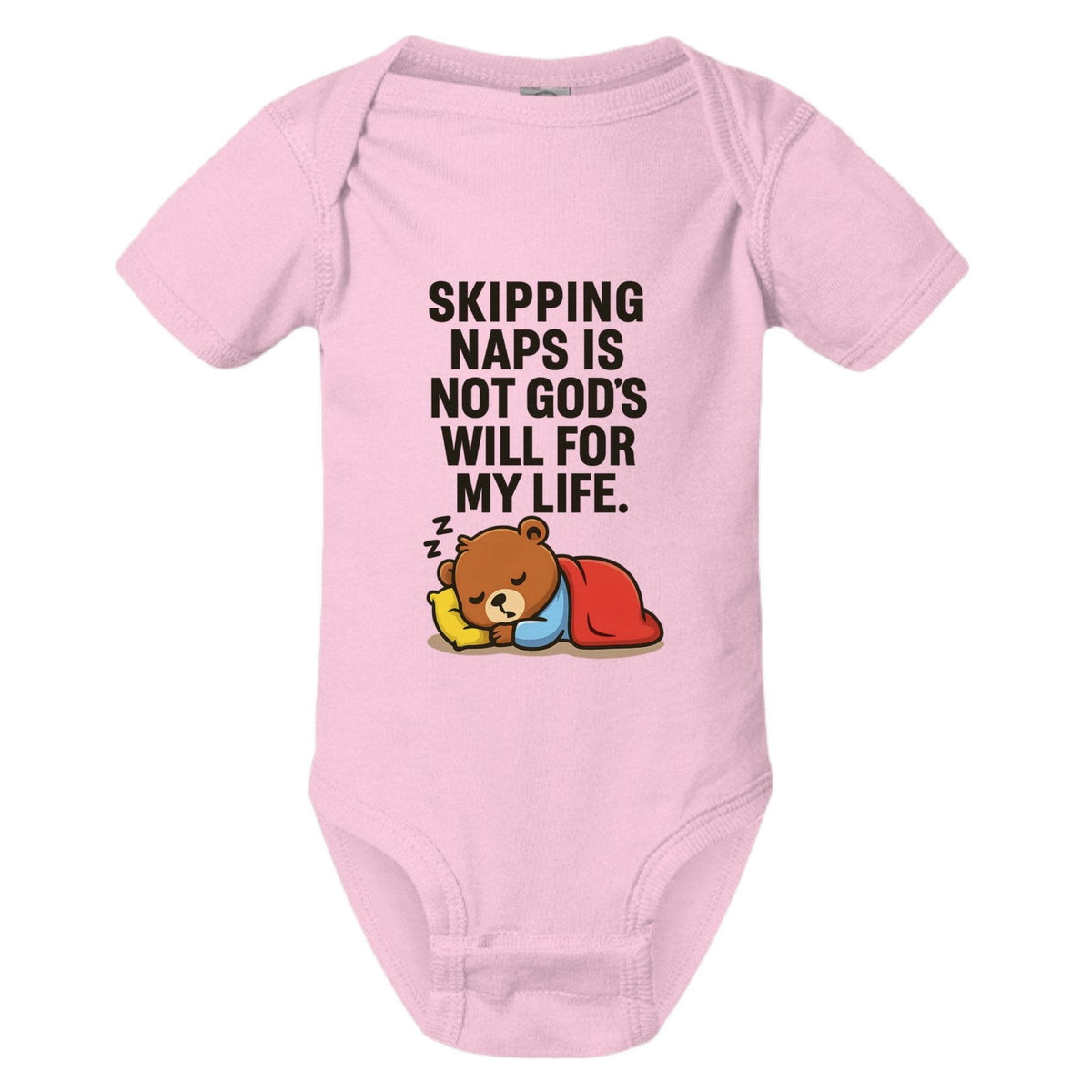 Skipping Naps Is Not His Will For My Life Funny Baby Christian Jumpsuit - ClaimedbyGodDesigns