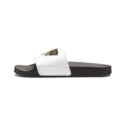 Slides — "BOSS" Logo Removable-Strap Men's Christian Sandals - ClaimedbyGodDesigns